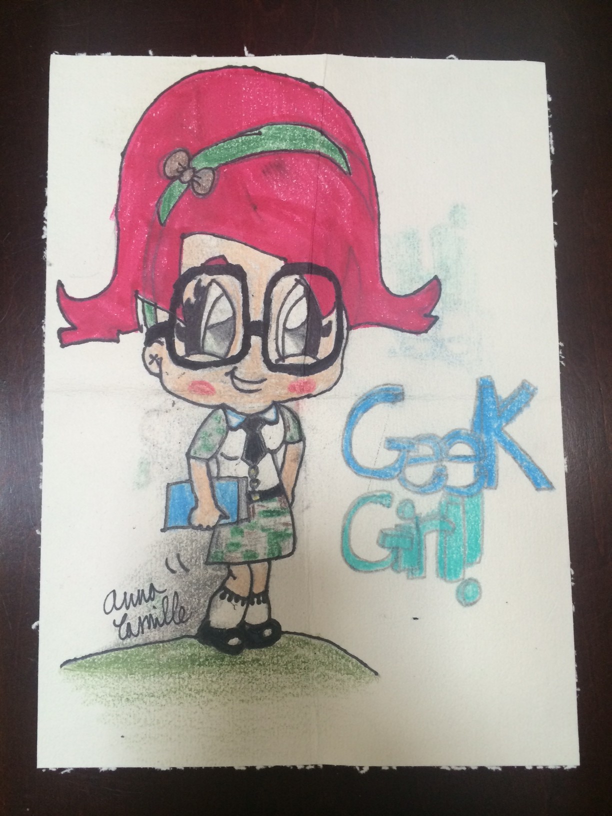 Anna Camille drew me this Geek Girl! I love it!